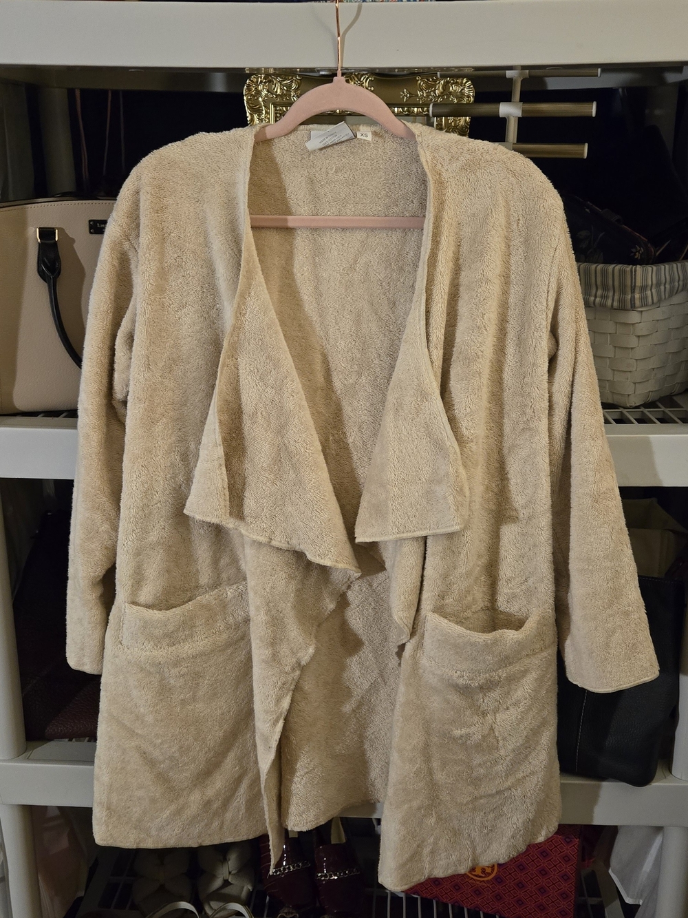 Hammacher Schlemmer Luxury Turkish Cotton Robe Jacket XS